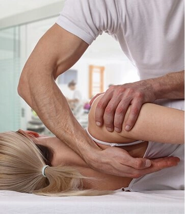 Woman Gettign physical therapy session